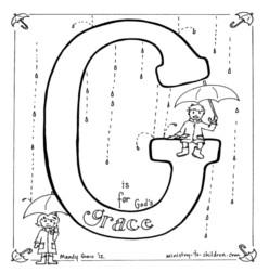Coloring Page-G-Grace